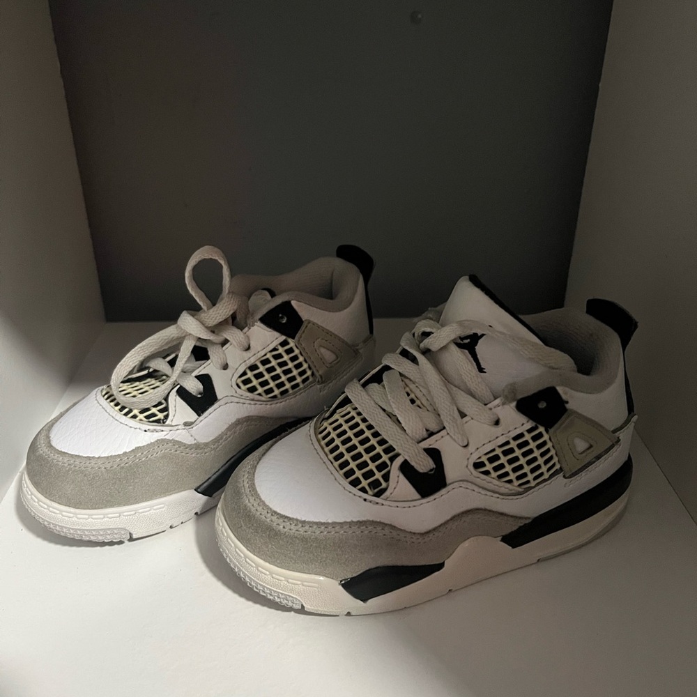 Jordan White and Black Sneakers with Classic Design